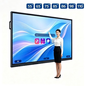 Tableau blanc électronique à écran LCD de 65/75/85/98/100 pouces, résolution 4K, 40 points tactiles, tableau interactif intelligent pour usage éducatif - Product Image 1