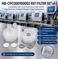 Nouvel ensemble de 6 filtres RX1 compatibles HB-CPC000100002 avec garantie d'un an pour imprimante à jet d'encre continu pour pièces de rechange H CIJ