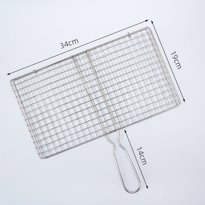 Portable Anti Scald <strong>Grilled</strong> Fish Clip Reusable Barbecue Fish Grill Net Home Kitchen Outdoor Grill Cooking Fish Meat <strong>Vegetables</strong> - Product Image 2