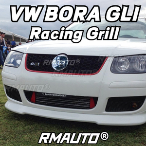 Parrilla Delantera de Fibra de Carbono BORA, Rejilla de Panal para Carreras, Kit de Carrocería para Volkswagen VW BORA GLI 2006-2008, Accesorios para Automóviles - Product Image 3