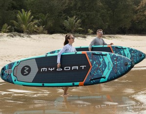 Myboat OEM waterplay 11'6 ''Inflatable đứng lên tàu chèo siêu rộng gia đình <span class=keywords><strong>paddleboard</strong></span> Inflatable sup Hội Đồng Quản trị với Kayak ghế - Product Image 1