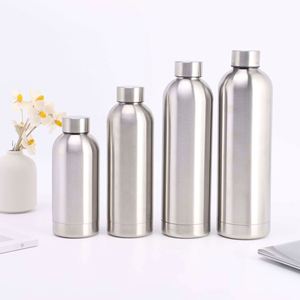 Stainless Steel Vacuum Insulated Water Bottle Minimalist Design Travel <b>Flask</b> 24 Hour Thermal Keeps <b>Hot</b> Cold - Product Image 2
