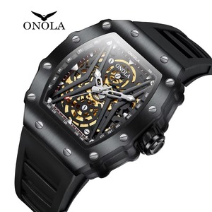 Montre de luxe pour homme Drioshipping HModern Private Label, noire et blanche, automatique, intelligente et performante. - Product Image 1