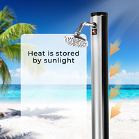 Populaire Noir Solaire Douche Douche Extérieure Pour Piscine Solaire Douches