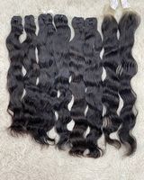 Rambut Vietnam India Mentah Tanpa Proses 100% Asli, Harga Pabrik, Model Body Wave, Bone Straight Double Drawn, Bundel untuk Anyaman