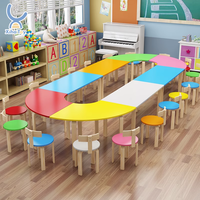 Juego de Mesa y Silla de Jardín de Infancia Montessori Moderno para Niños Pequeños, Muebles para Dormitorio/Hospital/Cuarto de Bebés, Guardería, Centro de Aprendizaje Preescolar