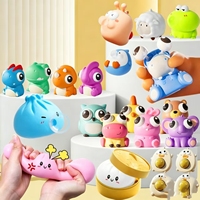 Jouets anti-stress en forme d'œufs, très populaires, amusants et mignons, en caoutchouc souple, déformables, créatifs et originaux, jouets à déformation lente pour enfants et adultes