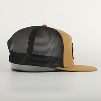 Haute Qualité 7 Panneau Sportif Chapeau À Bord Plat Gorras En Gros Personnalisé Broderie Patch Logo Camion Maille Coton BSCI Oem Snapback Cap