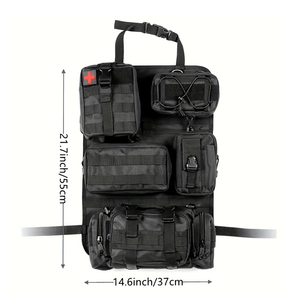 Organizador para Asiento Trasero de Coche con 5 Bolsas Pequeñas y Panel Molle, Bolsa de Almacenamiento para Asiento de Vehículo/Camioneta, Paneles Molle Tácticos para Interior de Coche - Product Image 6