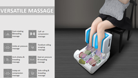 Masseur électrique pliable pour les pieds et les jambes, dernier design, amélioration de la circulation sanguine, réflexologie avec compression d'air et technologie vibrante