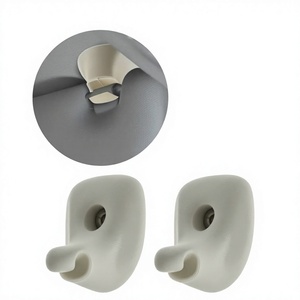 Clip de pare-soleil pour Dodge Avenger, en plastique, beige, noir, gris, montage avec ruban adhésif 3M, pour 1GW25DX9AA - Product Image 1