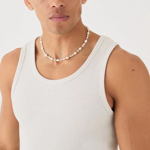 YITE vendita all'ingrosso di T-shirt da uomo con costine strette da palestra canottiera di alta qualità cotone 100% Boxy Fit senza maniche per gli uomini - Product Image 2