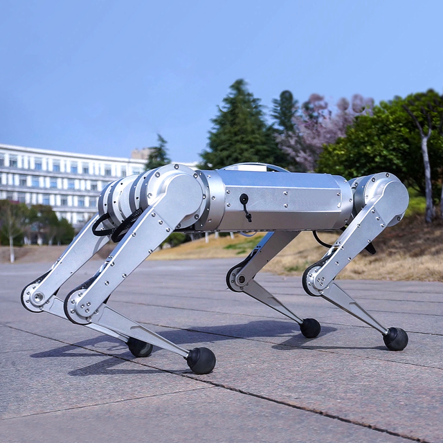 High Performance Actuator Mechanical Dog Quadruped Robot with Super Structural Rigidity