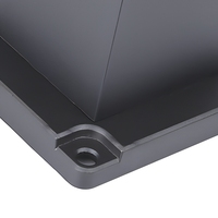 Lampe de jardin LED - IP65 étanche, détecteur de mouvement, batterie au lithium, construction en aluminium, finition noire, autonomie de 8 à 10 heures