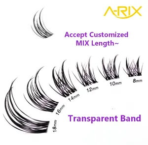 Kit de cils en grappe DIY A-RIX, fourniture directe d'usine, matériau PBT, qualité professionnelle supérieure, emballage personnalisé pour usage domestique - Product Image 4