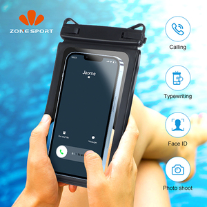 <span class=keywords><strong>Precio</strong></span> al por mayor Natación Teléfono Bolsa seca Doble espacio IPX8 Bolsa impermeable para teléfono con cordón - Product Image 5