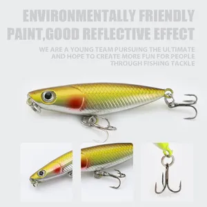 LUSHAZER Topwater Walk the Dog <span class=keywords><strong>Leurre</strong></span> <span class=keywords><strong>de</strong></span> pêche 40mm 2g Appât dur flottant <span class=keywords><strong>Surface</strong></span> <span class=keywords><strong>Stickbait</strong></span> Bass Pike Musky Saltwater Freshwater - Product Image 3