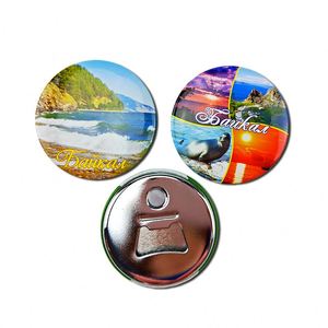 Abridor de Botellas Magnético Personalizado Estilo Boho, Recolector de Tapas, Botón de 58 mm con Imán - Product Image 1