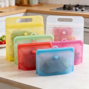 Bolsas de Silicona Reutilizables para Almacenamiento de Alimentos y Vino con Logotipo Personalizable, Contenedores Herméticos - Product Image 6