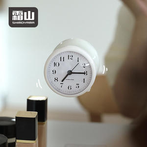 시모야마 흡착식 원형 거울 냉장고 벽걸이 타이머 시계, 건전지식 가정용 - Product Image 1