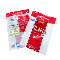 Sac de congélation pour aliments personnalisé sac de filet de poisson sac composite pour aliments en plastique avec fenêtre