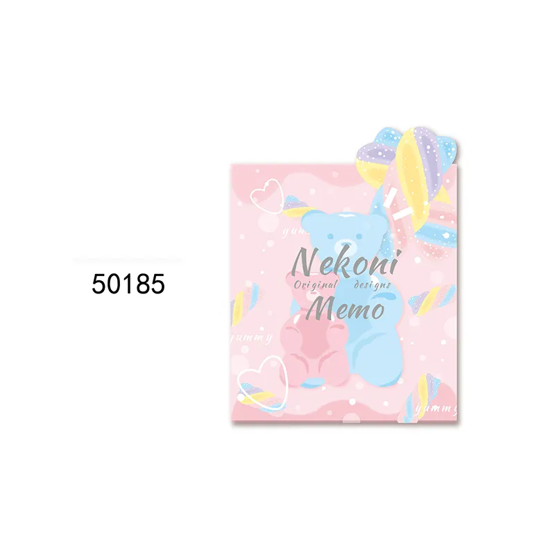 Nekoni Notepads 노트 패드 노트북 Kawaii 디저트 휴대용 노트 패드 종이 색인 북마크 사무용품 핫 세일 미니 노트북