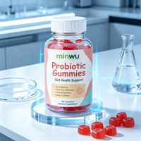 Gummies Probiotiques Multi-Souches 10 Milliards UFC Haute Puissance pour Adultes, Véganes, Naturels, Faible Teneur en Matières Grasses et en Sucre, Stables à Température Ambiante