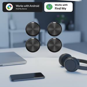 Rastreador GPS Híbrido de Doble Sistema con Control por Aplicación y Seguimiento en Tiempo Real para Llaves, Perros y Cuidado de Personas Mayores - Certificado MFi, Compatible con Android/iOS - Product Image 1