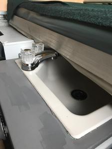 <strong>RV</strong> Bathroom Sink <strong>Faucet</strong> with Clear Acrylic Knobs - Product Image 2