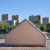 Tente de camping gonflable de 6.3 ㎡ Structure de colonne d'air en tissu Oxford imperméable à l'eau Installation rapide Abri extérieur portable