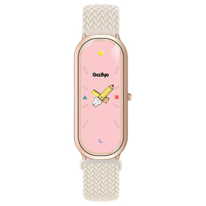 Montre-bracelet minimaliste à couleurs contrastées, nouveau style mignon, montre à quartz équipée d'un bracelet tissé - Product Image 1
