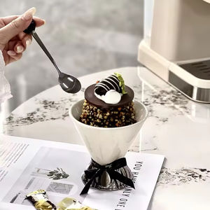 Taza de Postre Creativa con Diseño de Ramo, Cerámica Francesa de Alta Calidad, 200 ml, para Helado, Café, Pudín, Yogur, Estilo Nórdico de Lujo - Product Image 3