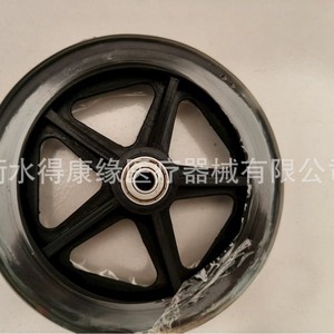 Ruedas de PU de 8'' para carrito de compras, ligeras, duraderas, con rodamientos, origen Hengshui - Product Image 4