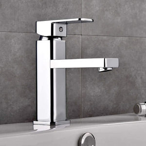 Grifo de Lavabo de Acero Inoxidable, Monomando, de un Solo Orificio, Montado en el Tapa del Lavabo, Moderno, para Baño - Product Image 2