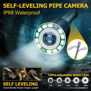 Caméra <span class=keywords><strong>d</strong></span>'<span class=keywords><strong>inspection</strong></span> de canalisation 50M avec écran IPS 9 pouces, compteur de distance, <span class=keywords><strong>endoscope</strong></span> de 7mm, vidéo 1080P auto-nivelante 512Hz - Product Image 3