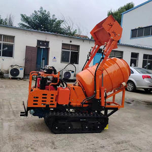 เครื่องผสมคอนกรีตแบบเคลื่อนที่ได้ บรรทุกเองได้ ใช้ในบ้าน ขนส่งและผสมได้หลากหลาย ใช้งานได้หลากหลาย รถตักคอนกรีตขนาดเล็กแบบตีนตะขาบ - Product Image 2