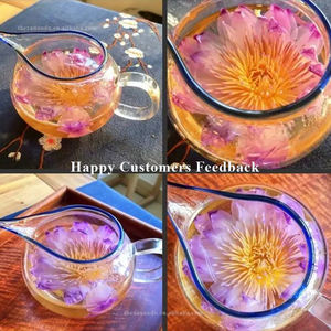 ดอกบัวสีน้ำเงิน1ชิ้น/ถุงทำมือดอกบัวออร์แกนิค Nymphaea caerulea สมุนไพรจีนนอนแยกถุงชาทำมือขนาดใหญ่ - Product Image 5