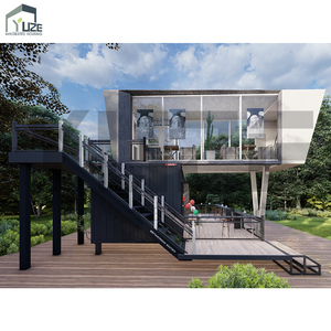 Tùy chỉnh bố trí và thiết kế hiện đại prefab nhà 2 câu chuyện <span class=keywords><strong>Modular</strong></span> <span class=keywords><strong>container</strong></span> nhà hàng xây dựng với nhà bếp - Product Image 2