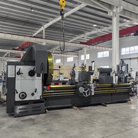 Tour horizontal CNC robuste Yade CW62125*3000 avec roulement de 3 mètres 6 #   Mandrin à 4 stations d'outils, vitesse du mandrin de 5,4 à 720 tr/min