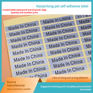 Etiquetas Adhesivas de PET Ecológicas y Escribibles al por Mayor, con Diseño de Dragón Plateado 'HECHO EN CHINA', Marca <span class=keywords><strong>Camino</strong></span>. En Stock - Product Image 6