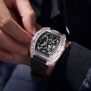 Reloj Cronógrafo <span class=keywords><strong>de</strong></span> Cuarzo <span class=keywords><strong>de</strong></span> Lujo para Hombre 2025, Cristal <span class=keywords><strong>de</strong></span> Zafiro, Esfera <span class=keywords><strong>de</strong></span> 42 mm, Correa <span class=keywords><strong>de</strong></span> Cuero, Resistente al Agua, Acero Inoxidable, <span class=keywords><strong>Fase</strong></span> Lunar - Product Image 6