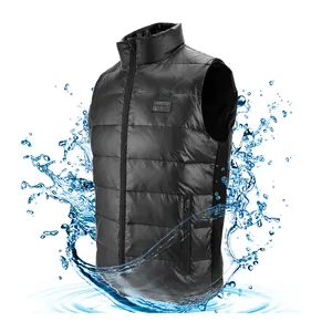 12V Lichtgewicht Waterafstotend Verwarmd Vest Heren Casual Outdoor Werk Safari Vissen Reizen Elektrische Verwarming Vest