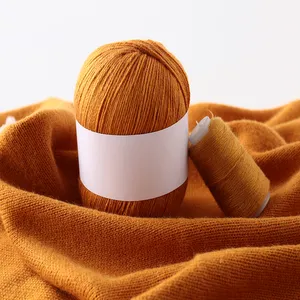 Atacado fios de laine-Fecho de lã orgânico para bebê, fio de crochê, fecho à mão, malha de lã natural