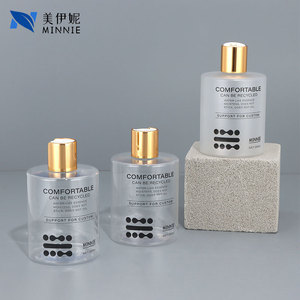 Botellas de Plástico Transparente de 300 ml con Tapa de Rosca, Cómodas para Cosméticos, Marca Minnie, Botellas Recargables - Product Image 2