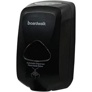 Boardwalk 1200 mL Touch-Free <b>Foam</b> Soap Dispenser Green Certified 6 In. X 4.05 In. X 10.58 In. <b>Model</b> 4220042400-BNDL - Product Image 5