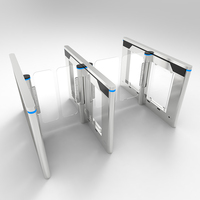 Torniquete Automático Biométrico de Alta Velocidad con Reconocimiento Facial, Control de Acceso RFID, Acero Inoxidable, IP65, para Entrada de Edificios de Oficinas