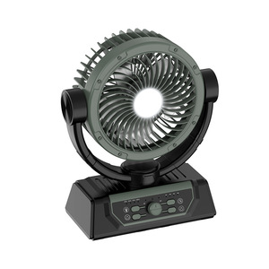 Portable Outdoor Camping Fan <b>With</b> <b>Light</b> Rechargeable USB Oscillation Function 2-8 Hour <b>Timer</b> Sleep Mode - Product Image 5