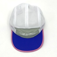 YKH nouvelle mode impression personnalisée Logo classique course à pied sport 5 panneau chapeau nylon maille casquette de Camp