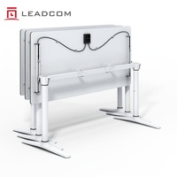 Table de formation pliable moderne en aluminium LEADCOM LS-418D pour centre de formation, bureau, école, mobilier de bureau