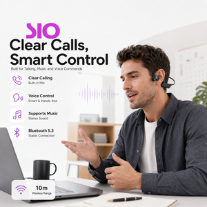 Écouteurs sans fil à conduction osseuse pour le sport, à commande vocale, étanches IPX8, Bluetooth 5.3, à fixation auriculaire - Product Image 6